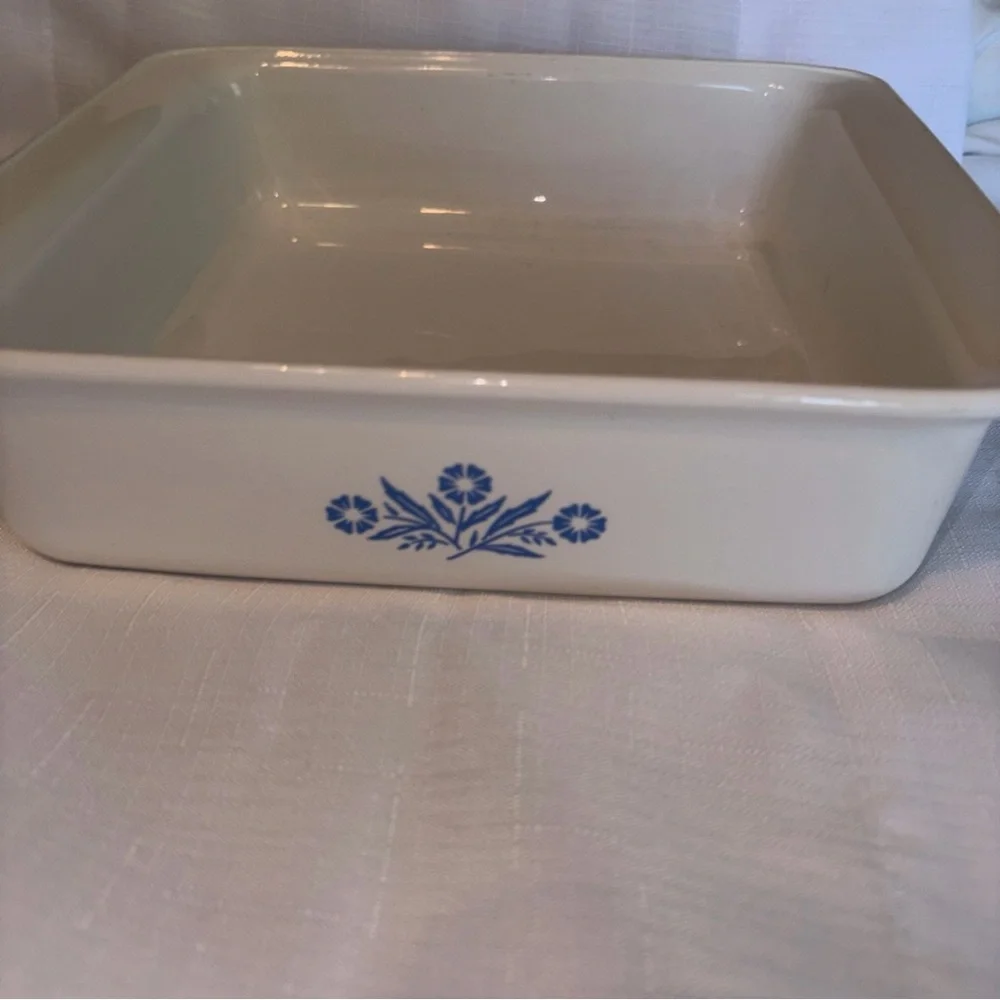 Vintage Corningware Baking Dishes Set Of 2 Loaf Pan And Square Casserole